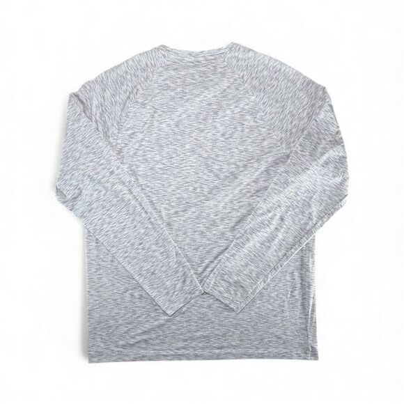 Rhone Gray Heather Long Sleeve Performance Shirt Men’s Large - Picture 2 of 5